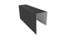 Планка П-образная заборная 17 Grand Line 0,5 PurPro Matt 275 RAL 7016 антрацитово-серый (2м)