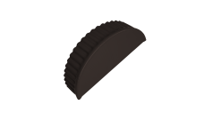 Заглушка малая торцевая Grand Line 0,45 PE RR 32 темно-коричневый