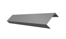 Ламель обратная 50 забора жалюзи Texas 0,45 PE RAL 9006 бело-алюминиевый