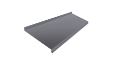 Отлив простой 250 Grand Line 0,45 Drap ТХ RAL 7004 сигнальный серый (2м)