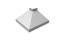 Угол отлива внешний 100 Grand Line 0,45 PE с пленкой RAL 9003 сигнальный белый