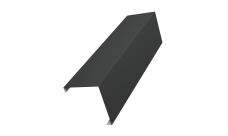 Декоративная накладка на столб универсальная угловая 80х80 для забора жалюзи Grand Line 0,5 Rooftop Бархат RAL 7016 антрацитово-серый (2м)