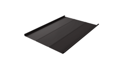 Фальц двойной стоячий Line 0,5 PurLite Matt с пленкой на замках RR 32 темно-коричневый