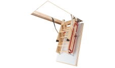 Лестница чердачная складная FAKRO LWL Extra 60х120/280 (деревянная с повышенной теплоизоляцией)