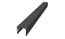 Стойка боковая крепежная для забора жалюзи Palermo Grand Line 0,5 Rooftop Бархат RAL 7016 антрацитово-серый (1,8м)