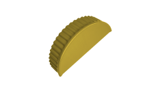 Заглушка малая торцевая Grand Line 0,45 PE RAL 1018 цинково-желтый