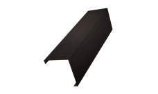 Декоративная накладка на столб универсальная угловая 62х55 для забора жалюзи Grand Line 0,45 Print Elite Coffee Wood TwinColor (3м)