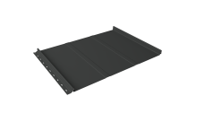 Кликфальц Line Grand Line 0,45 Drap с пленкой на замках RAL 7016 антрацитово-серый