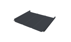 Кликфальц Pro Line Grand Line 0,45 PE с пленкой на замках RAL 7024 мокрый асфальт