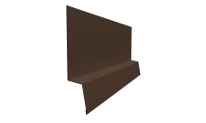 Планка начальная фальц 0,45 PE-Double с пленкой RAL 8017 шоколад (2м)