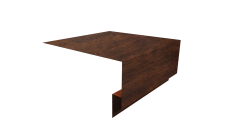 Планка околооконная сложная Блок-Хаус новый 200х75х27 Grand Line 0,45 Принт Премиум Бразильская вишня темная Фреш TwinColor (2м)