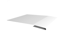 Планка начальная Grand Line 0,5 Satin с пленкой RAL 9003 сигнальный белый (2м)