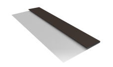 Планка стартовая Блок-Хаус новый Grand Line 0,45 Drap ТХ RR 32 темно-коричневый (2м)