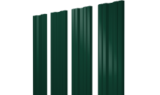 Штакетник Твин с прямым резом Grand Line 0,45 Драп ТХ RAL 6005 зеленый мох