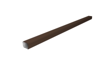 Труба гофрированная Vortex Lite Matt 76х102х3000мм RAL 8017 шоколад