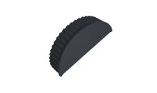 Заглушка торцевая 0,45 Drap ST lite RAL 7024 мокрый асфальт