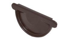 Заглушка торцевая универсальная 150 мм матовый RAL 8017