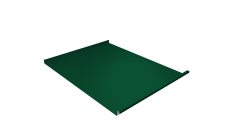 Фальц двойной стоячий Grand Line 0,45 Drap ТХ с пленкой на замках RAL 6005 зеленый мох