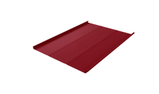 Фальц двойной стоячий Line Grand Line 0,45 PE с пленкой на замках RAL 3003 рубиново-красный