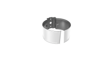 Кронштейн трубы Optima 150мм RAL 9003