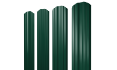 Штакетник Твин фигурный Grand Line 0,45 Драп ТХ RAL 6005 зеленый мох