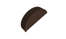 Заглушка торцевая 0,45 Drap ST lite RAL 8017 шоколад