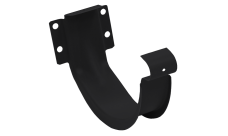 Крюк короткий GL PU Matt 125 мм RAL 9005 черный