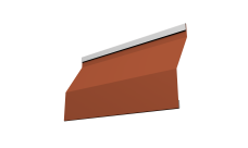 Ламель забора жалюзи Milan Slim 0,5 PurLite Matt RAL 8004 терракота