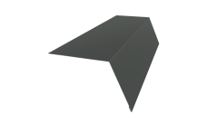 Планка карнизная широкая 100х85 Grand Line 0,45 PE с пленкой RAL 7005 мышино-серый (2м)