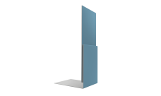 Планка приемная оконная Grand Line 0,45 Drap TX RAL 5024 пастельно-синий (2м)