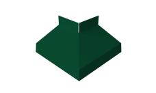 Угол отлива внешний 50 0,5 PE lite с пленкой RAL 6005 зеленый мох