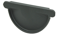 Заглушка торцевая универсальная Grand Line PE матовый 125 мм RAL 7024 мокрый асфальт