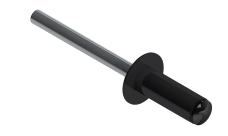 Заклёпка вытяжная Daxmer 4,0х10 (1000шт) алюм/сталь RAL 9005