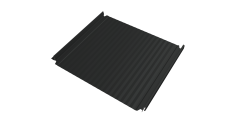 Кликфальц Double Pro Gofr Grand Line 0,45 Drap TX с пленкой на замках RAL 7016 антрацитово-серый