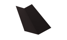 Планка ендовы верхней 145х145 Grand Line 0,45 Drap ТХ двухсторонний RAL 9005 черный (2м)