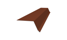 Планка капельник 100х55 0,45 PE с пленкой RAL 8004 терракота (2м)