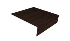 Планка лобовая/околооконная простая 190х50 Grand Line 0,45 Принт Премиум Античный дуб TwinColor (2м)