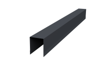 Планка опорная составная внутренняя Palermo 0,45 Drap-double TX RAL 7024 мокрый асфальт (3м)