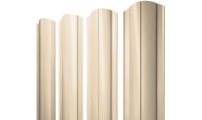 Штакетник Круглый фигурный 0,45 PE RAL RAL 1015 светлая слоновая кость