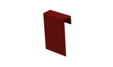 Соединительный профиль фибросайдинга 0,5 Satin с пленкой RAL 3011 коричнево-красный (2м)