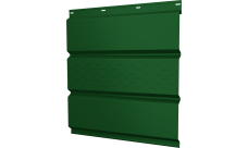 Софит металлический Классик v01 Grand Line центральная перфорация 0,45 PE с пленкой RAL 6002 лиственно-зеленый