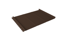 Кликфальц Line Grand Line 0,5 Satin с пленкой на замках RAL 8017 шоколад