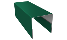 Планка П-образная заборная 20 Grand Line 0,45 PE с пленкой RAL 6005 зеленый мох (2м)