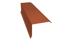 Планка торцевая 80х100 0,5 Satin Matt TX RAL 8004 терракота (2м)