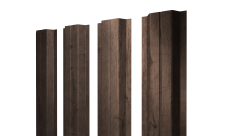 Штакетник П-образный A с прямым резом 0,45 Print Premium Almond Wood Fresh