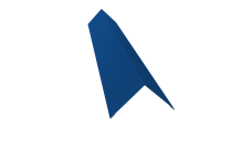 Угол внешний 110х110 0,45 PE lite с пленкой RAL 5005 сигнальный синий (2м)