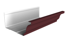 Желоб прямоугольный Vortex Project 210мм 3м RAL 3005 красное вино
