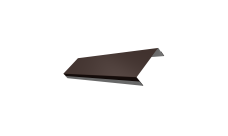 Ламель обратная 100 забора жалюзи Texas Grand Line 0,5 Satin RAL 8017 шоколад