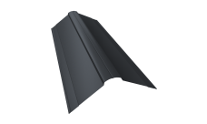 Планка конька фигурного 150x150 0,5 Satin Matt RAL 7024 мокрый асфальт (2м)