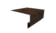 Планка околооконная сложная Блок-Хаус new Grand Line 200х75х27 0,45 Print Elite Antique Wood TwinColor (2м)